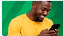 Person using Nkitaho mobile services